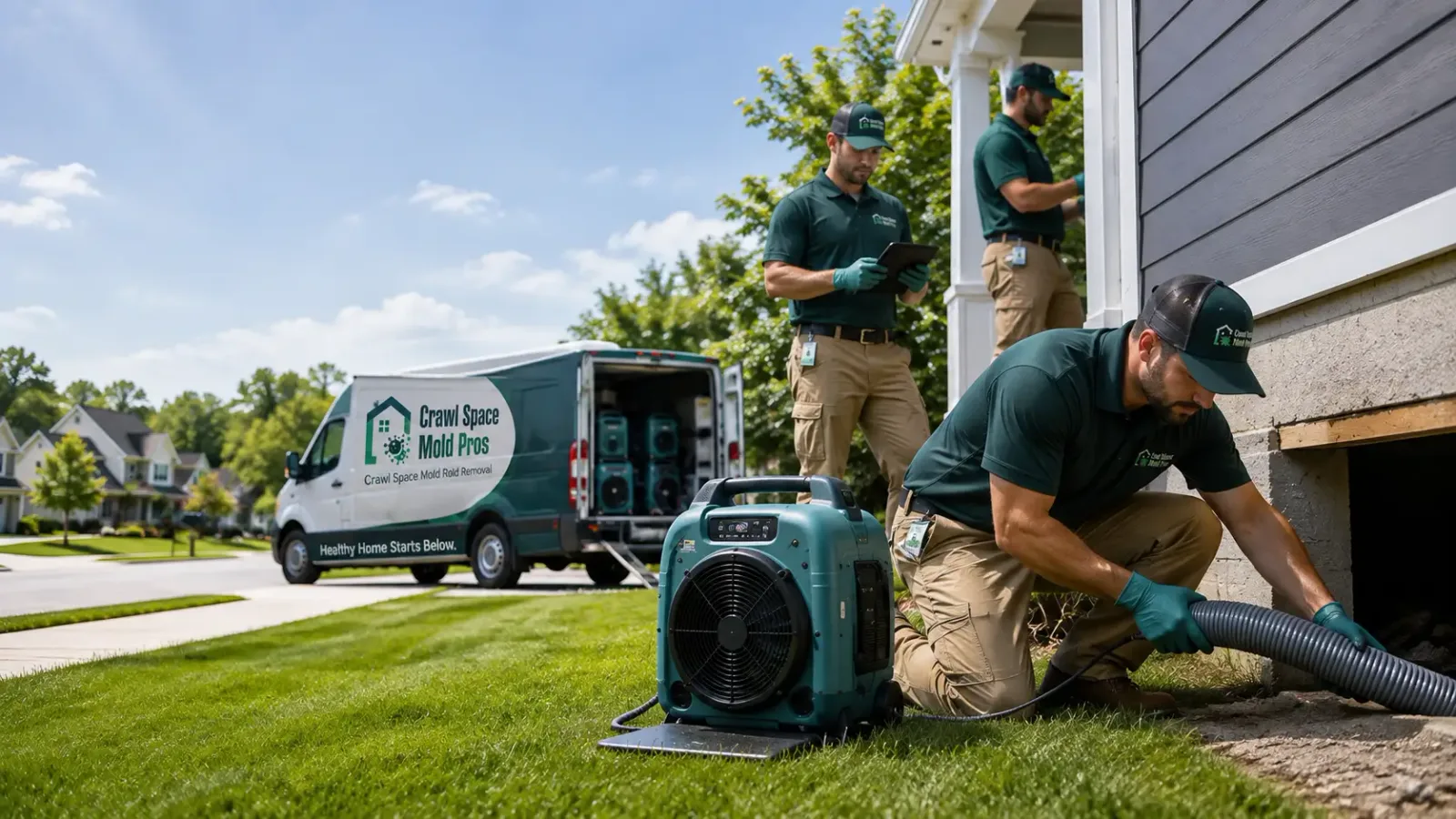 Crawl Space Mold Removal in Loganville, WI